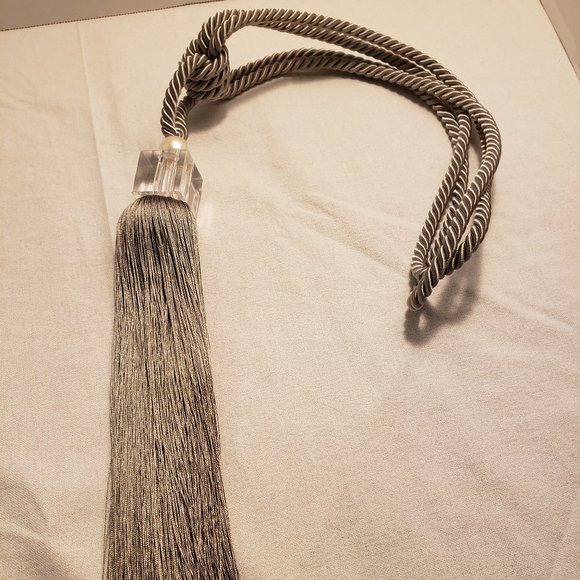 TASSEL TASSLE TIEBACK TIE BACK for CURTAIN DRAPE DECOR ROPE - SET OF 2 - Picture 6 of 14